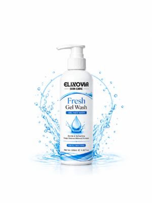 Elixovia Fresh Gel Wash - Gentle & Hydrating Bead-Free Face Wash (100ml)